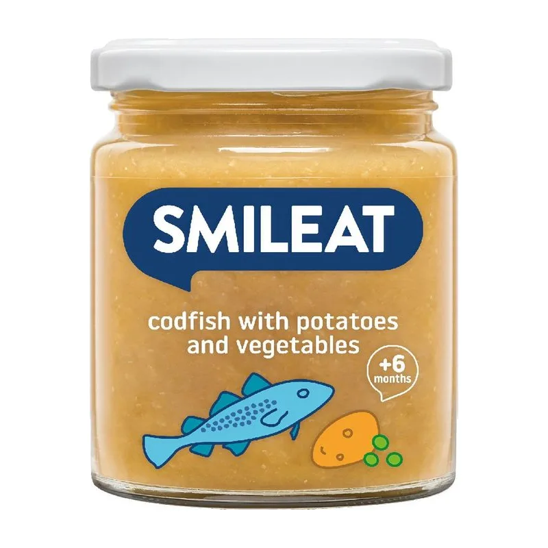 Smileat пюре риба треска с картофи зеленчуци 230 гр.