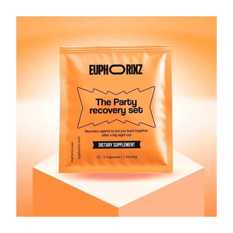 Хранителна добавка The Party Recovery Set, EUPHORIXZ, 5 капсули (2)