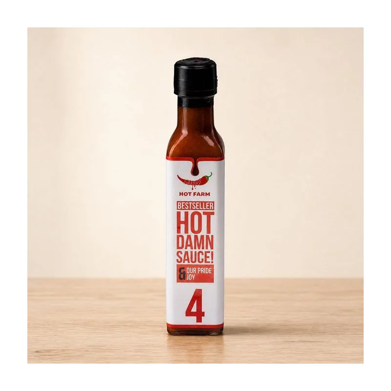 Лют сос БасиСоса Hot Damn Sauce, HOT FARM, 250 мл. (2)