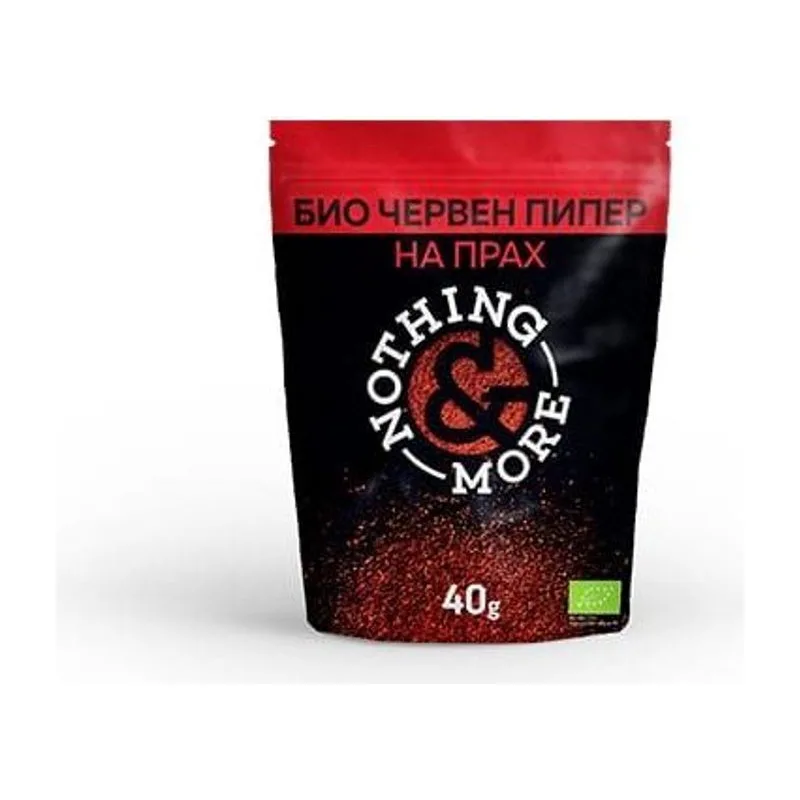 Био Червен пипер на прах, &NOTHING MORE, 40 г