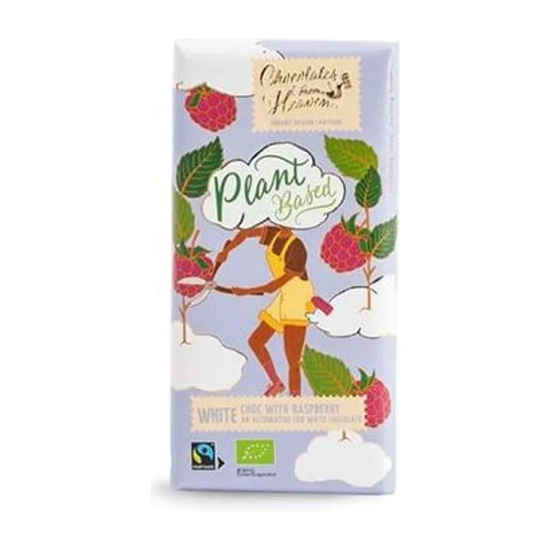Био веган шоколад с малини, CHOCOLATES FROM HEAVEN, 100 гр.