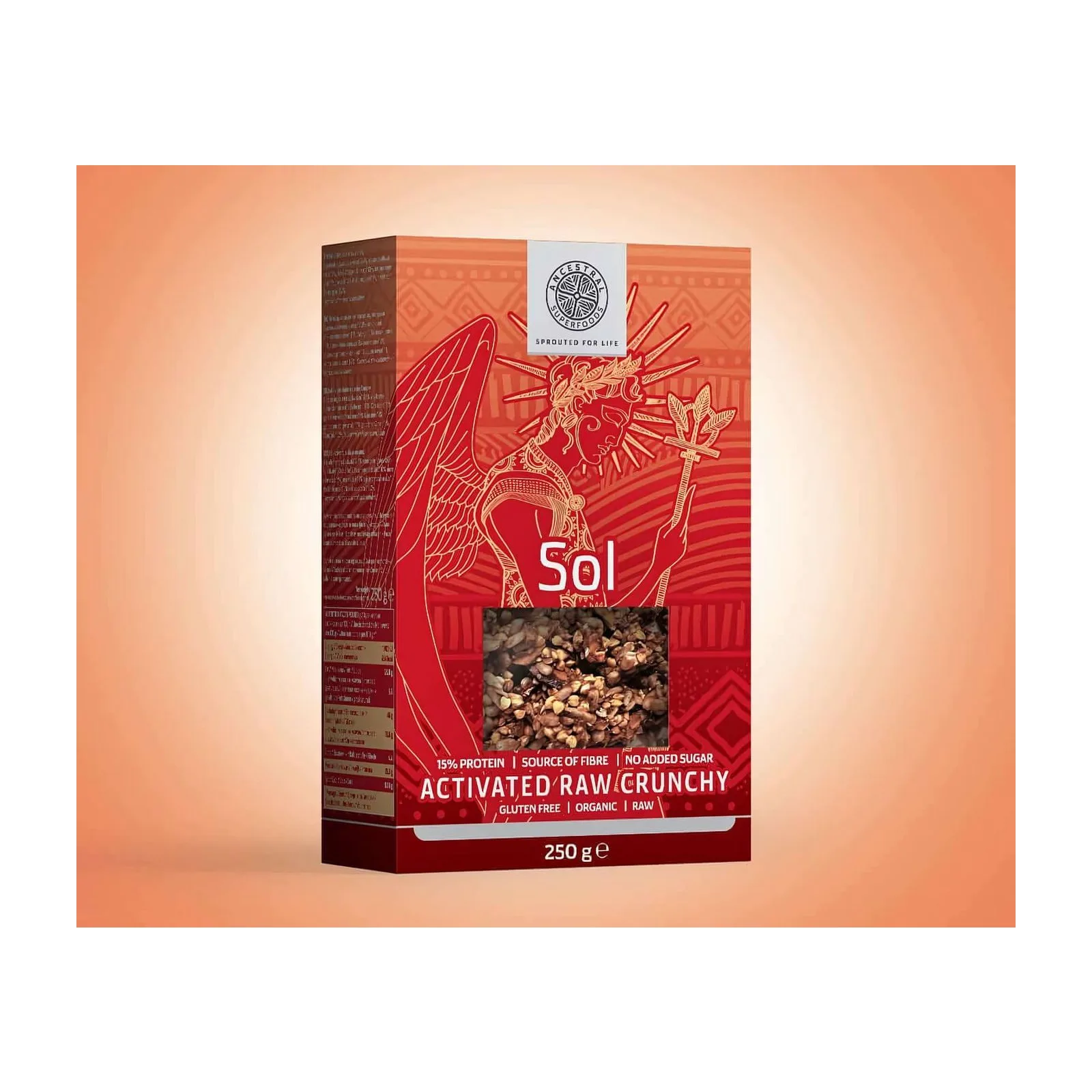 Ancestral Superfoods SOL – активирана гранола с тиквено семе и портокал 250 гр.