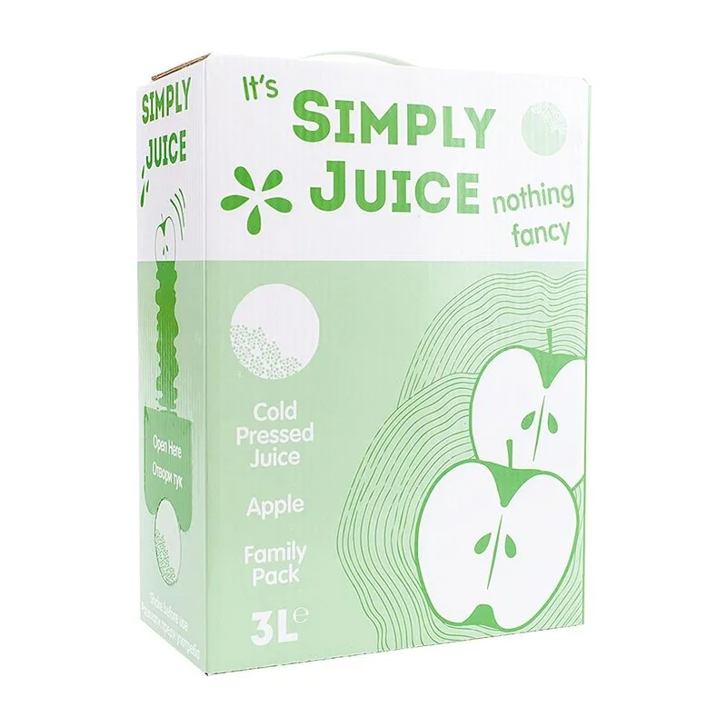 Студено пресован сок ябълка, SIMPLY JUICE, 3 л.