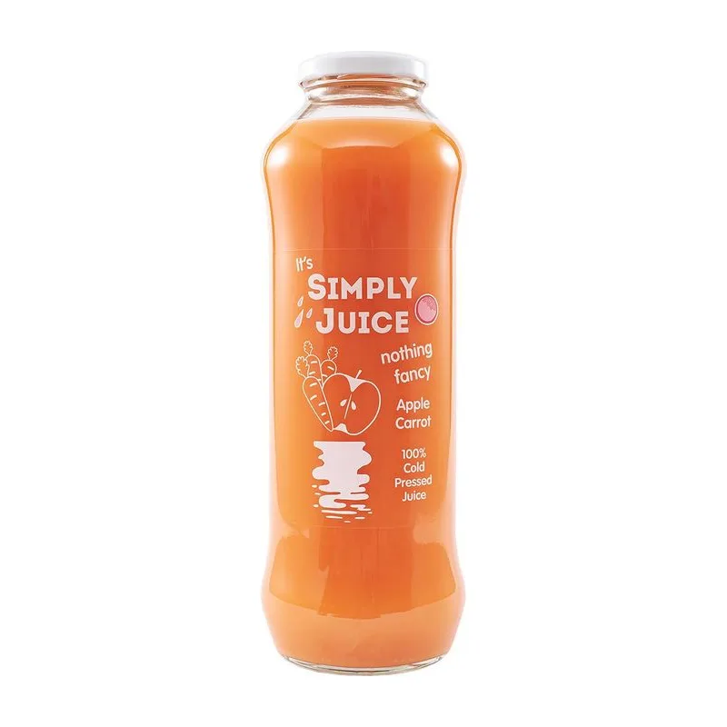 Студено пресован сок ябълка и морков, SIMPLY JUICE, 1 л.