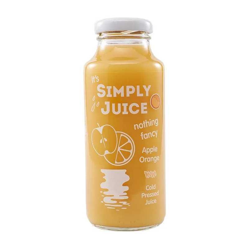 Студено пресован сок ябълка и портокал, SIMPLY JUICE, 250 мл.