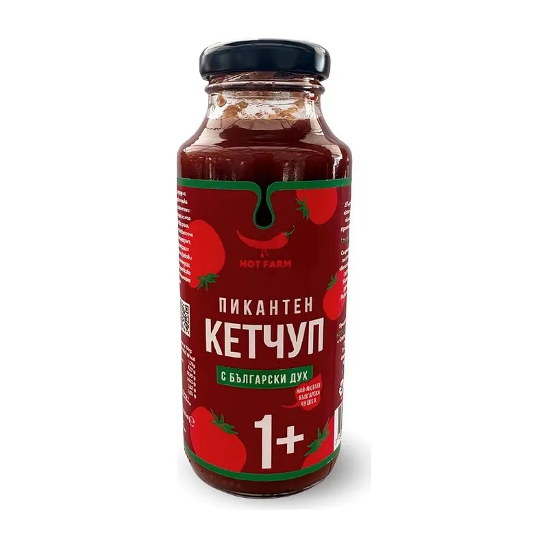 Пикантен кетчуп с Български дух, HOT FARM, 250 мл.