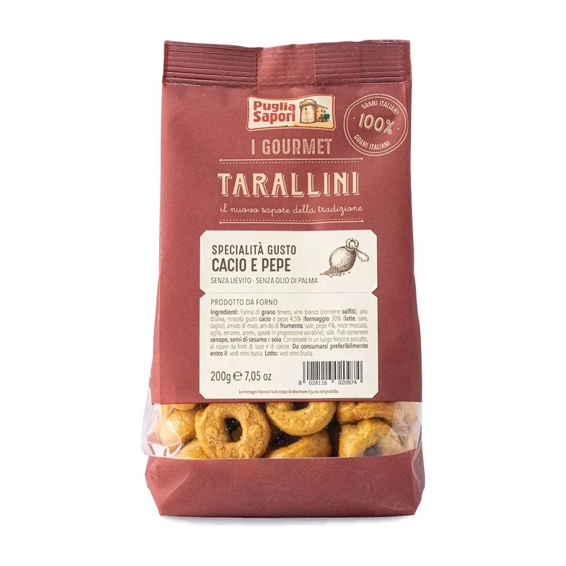 Тарали със сирене и пипер, PUGLIA SAPORI, 200 г