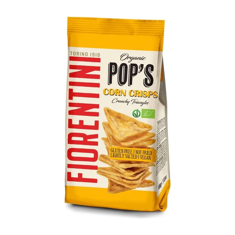 Fiorentini Alimentari Био царевични триъгълници с морска сол 100гр.