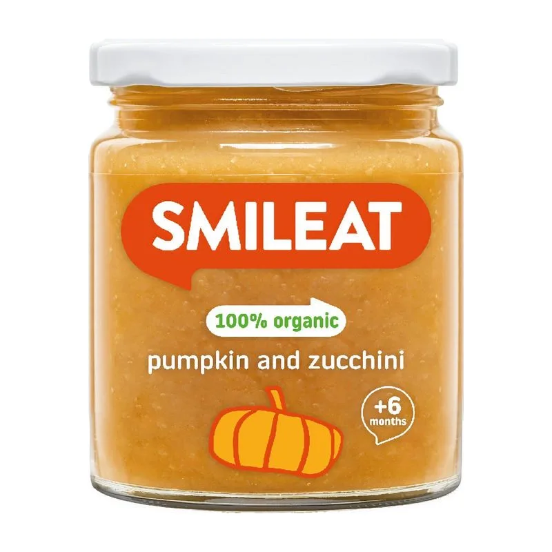 Smileat био пюре тиква и тиквичка 230 гр.