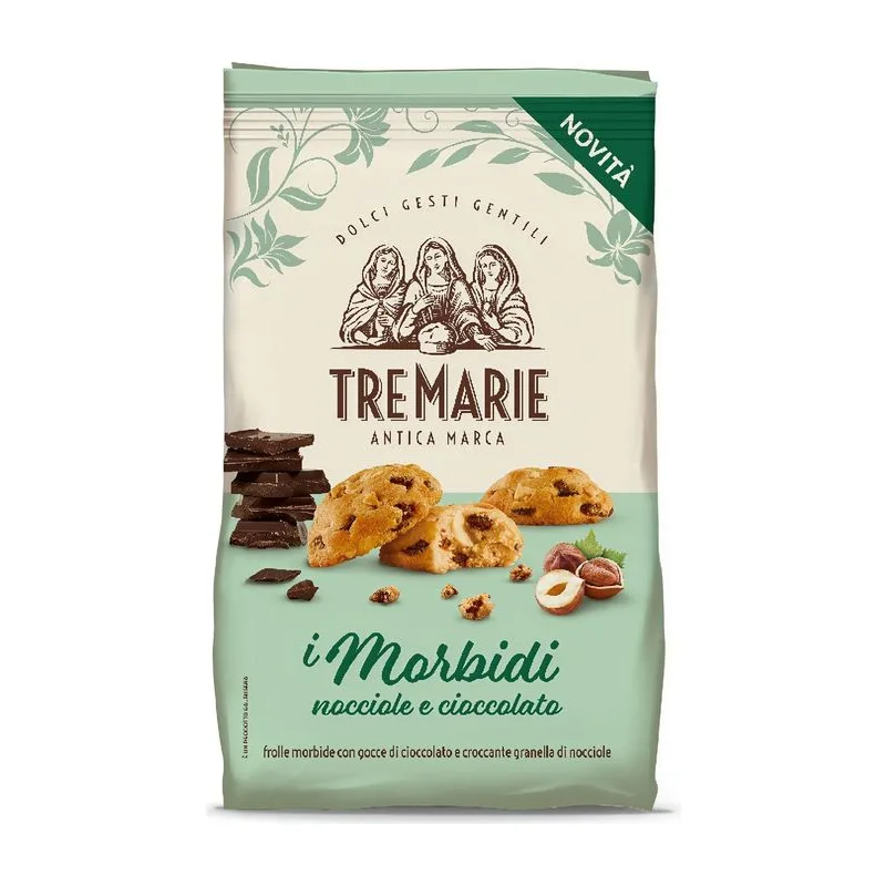 Tre Marie меки бисквитки с лешници и шоколад 300 гр.