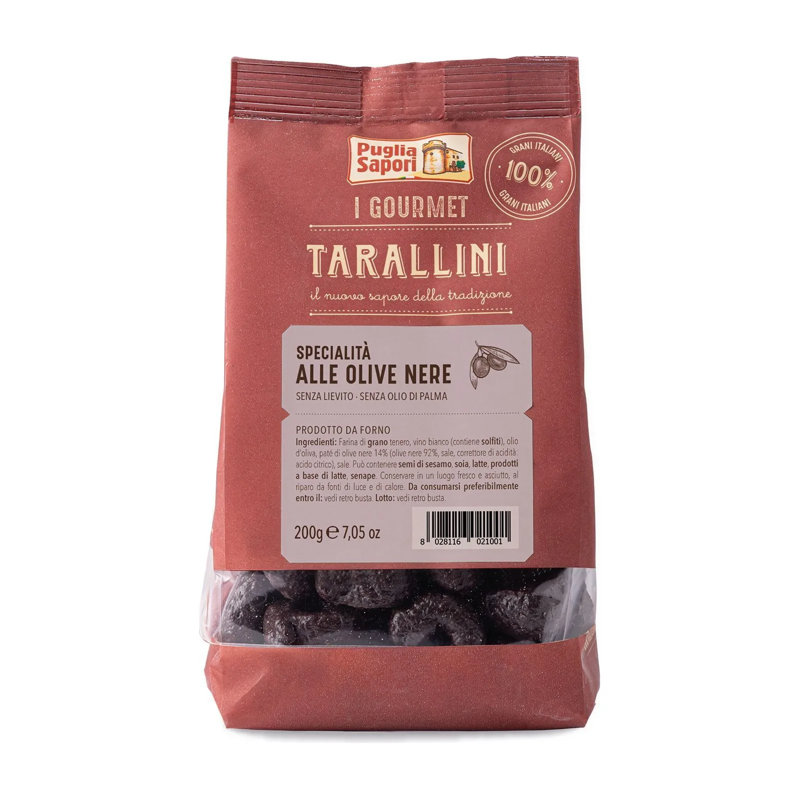 Тарали с черни маслини, PUGLIA SAPORI, 200 г