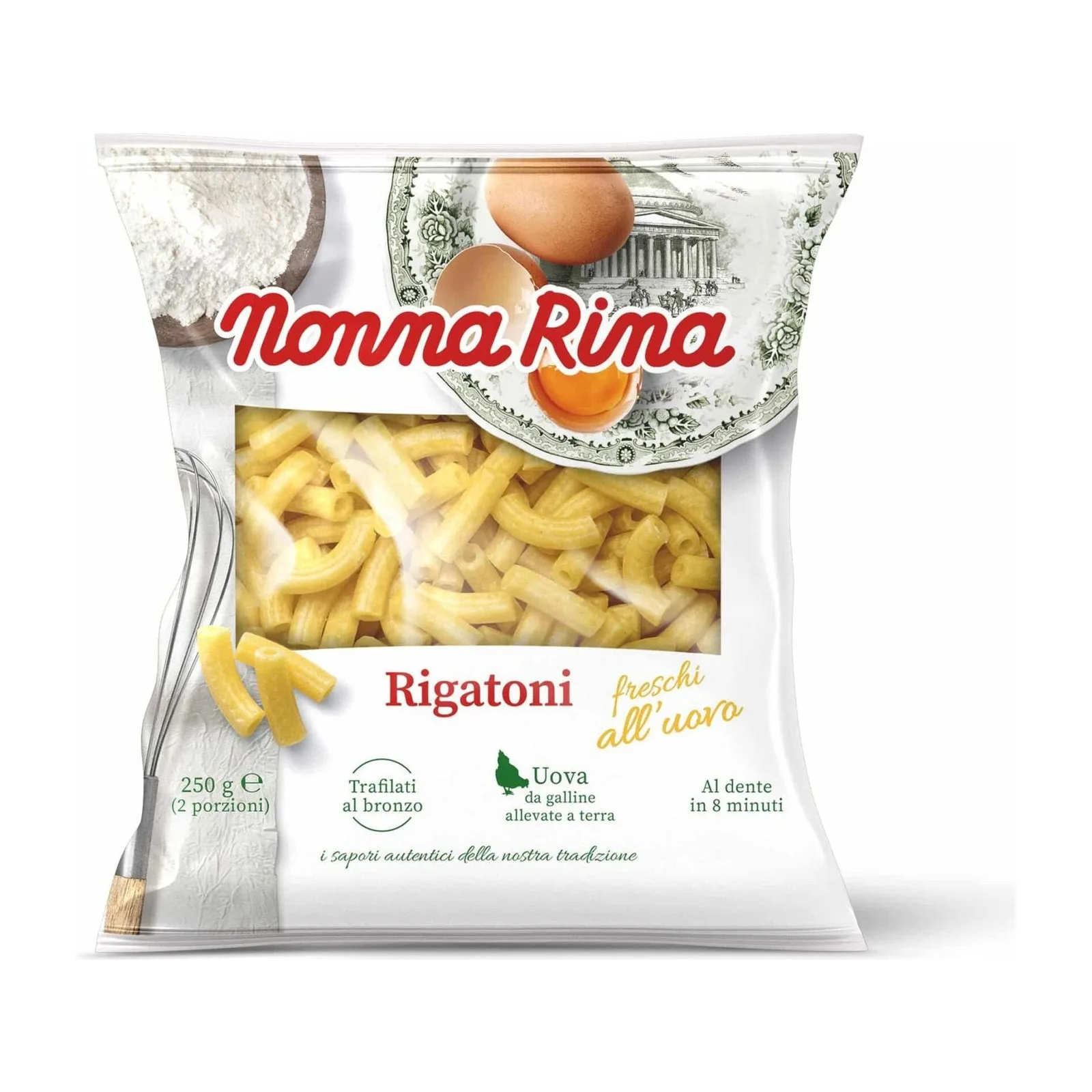 Nonno Nanni Прясна паста Ригатони 250 гр.