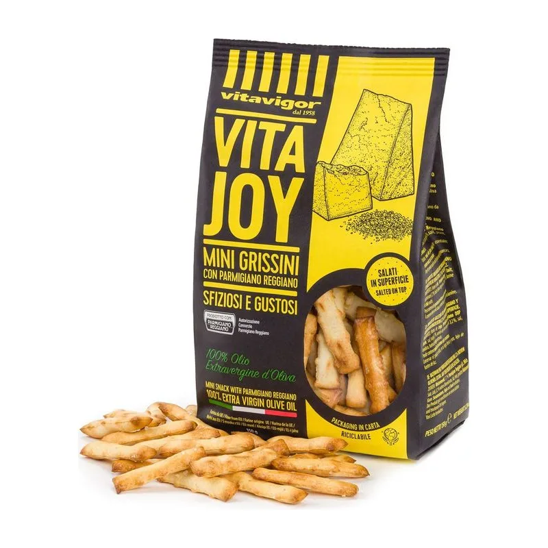 Vitavigor Vita Joy мини гризини с вкус на пармезан и сол 150гр