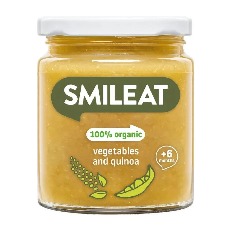 Smileat Био пюре зеленчуци и киноа 230 гр.