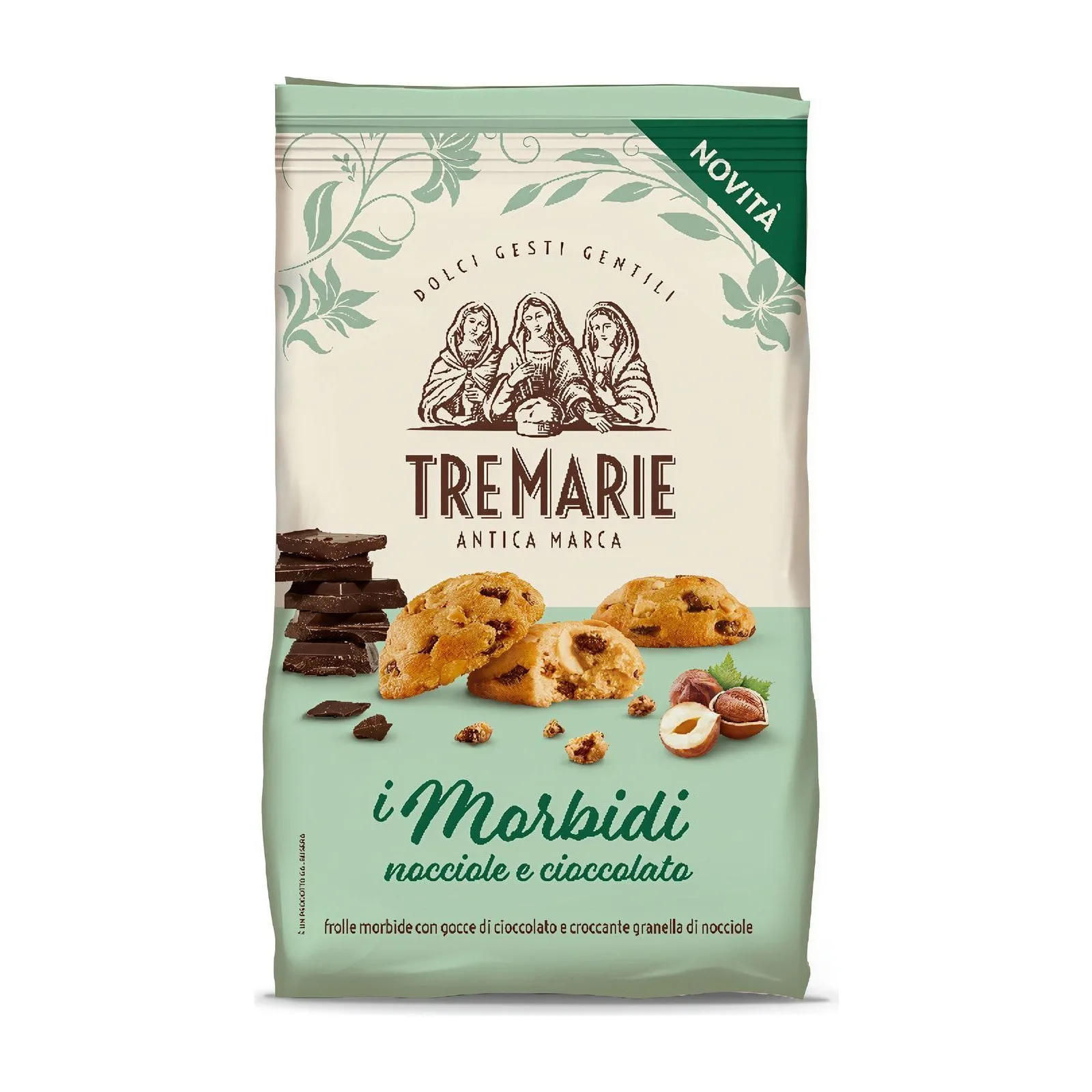 Tre Marie меки бисквитки с лешници и шоколад 300 гр.