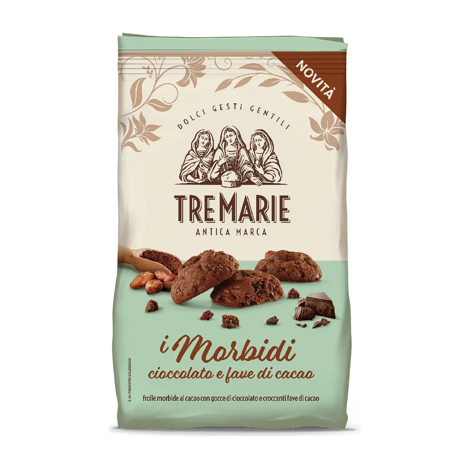 Tre Marie меки бисквитки с шоколад и какаови зърна 300 гр.
