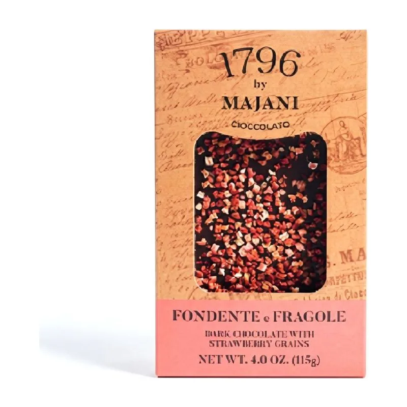 Majani черен шоколад с ягоди "1796" 115 гр.