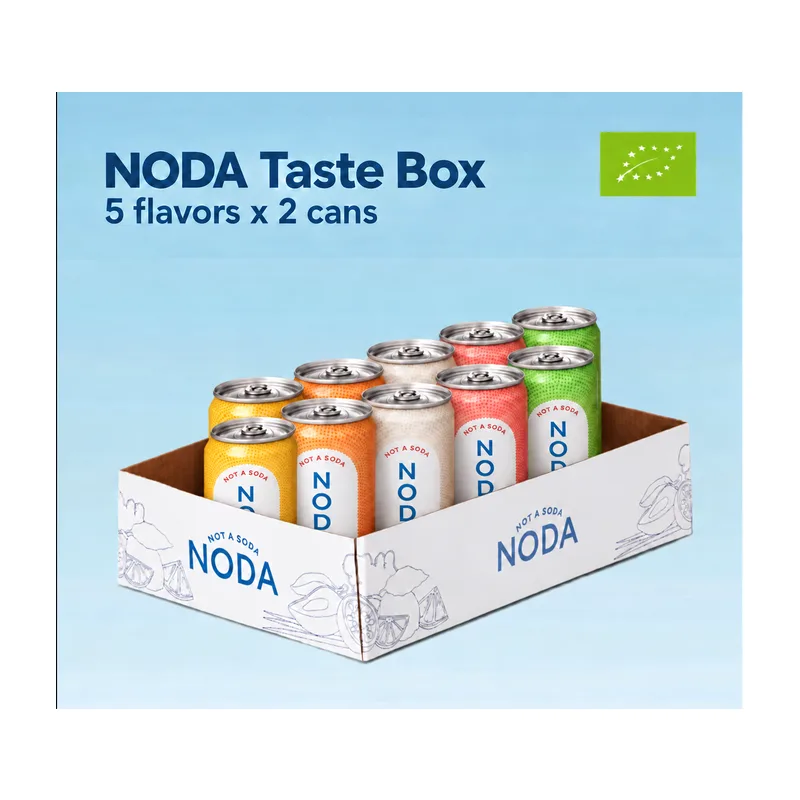 NODA Taste Box – 10 кенчета, 5 вкуса по 2