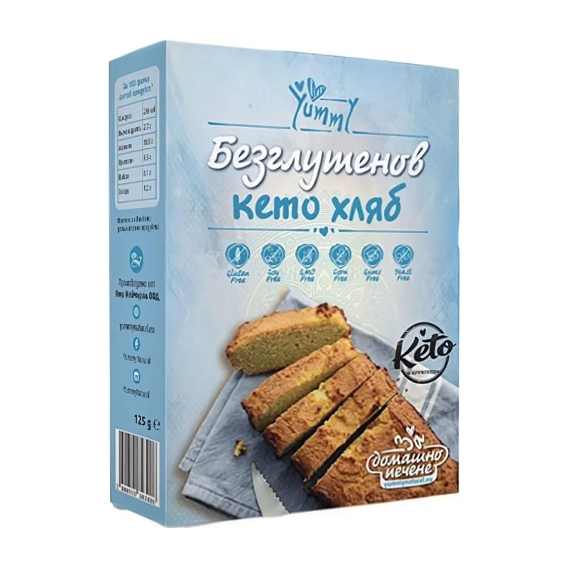 Смес за безглутенов Кето хляб, YUMMY, 125 г