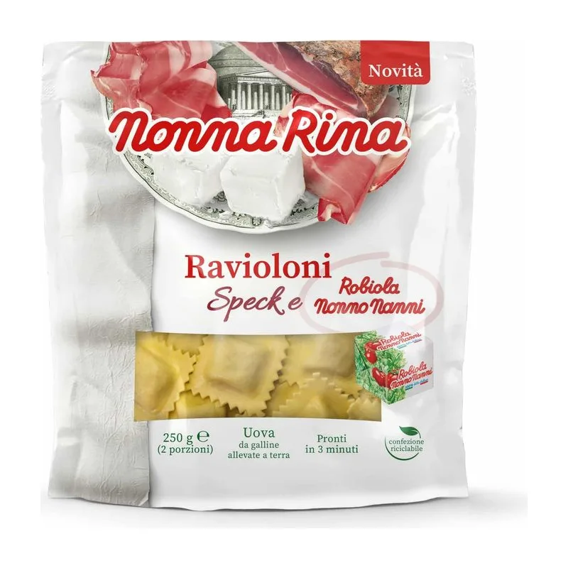 Nonno Nanni Прясна паста със спек и робиола 250 гр.