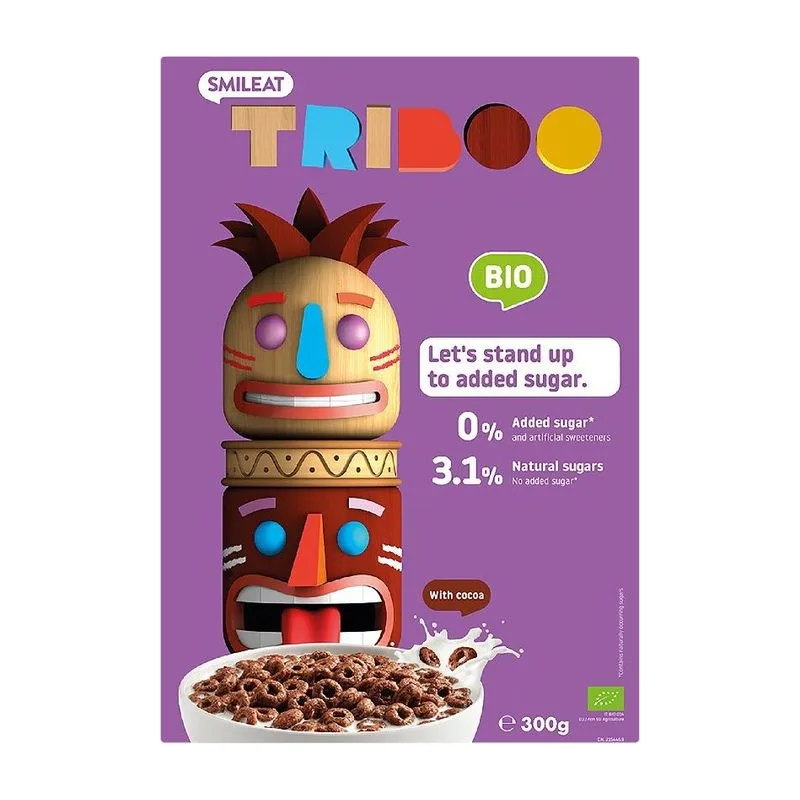 Smileat Био зърнена закуска с какао 300 гр