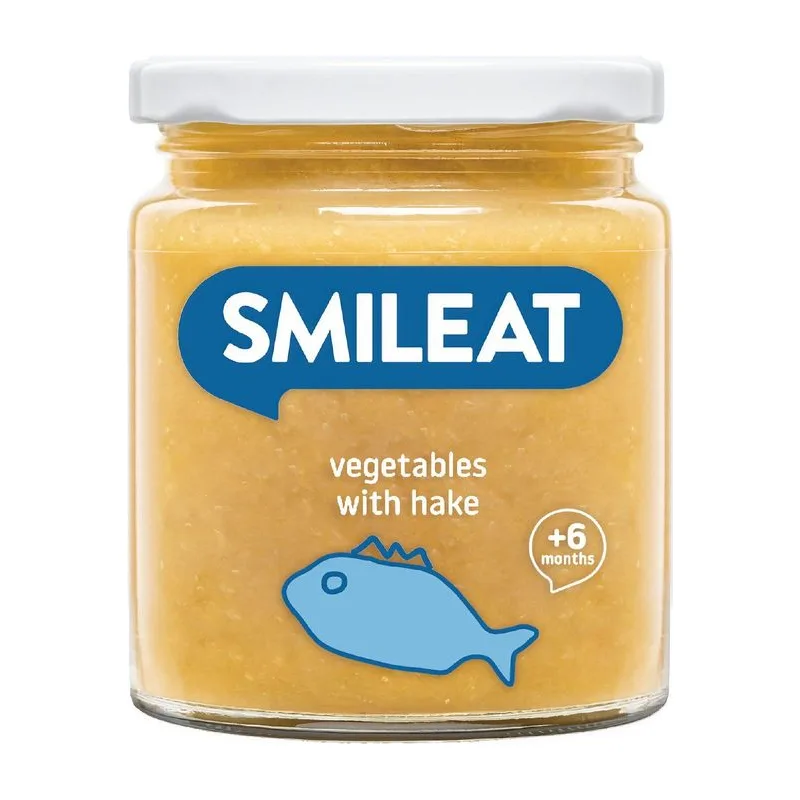 Smileat пюре риба хек и зеленчуци 230 гр.