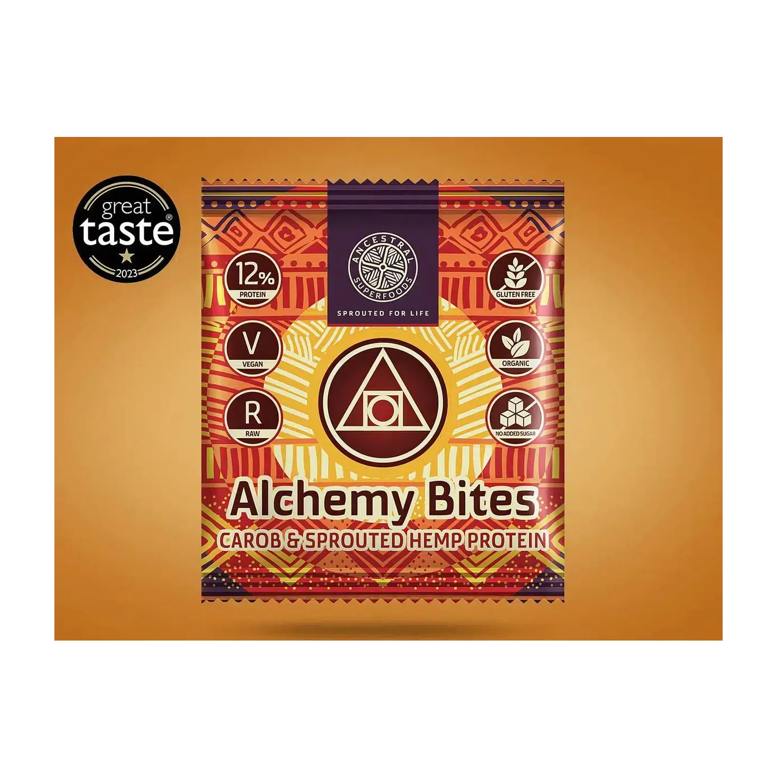 Ancestral Superfoods ALCHEMY BITES десерт със семена,рожков и конопен протеин 40 гр.