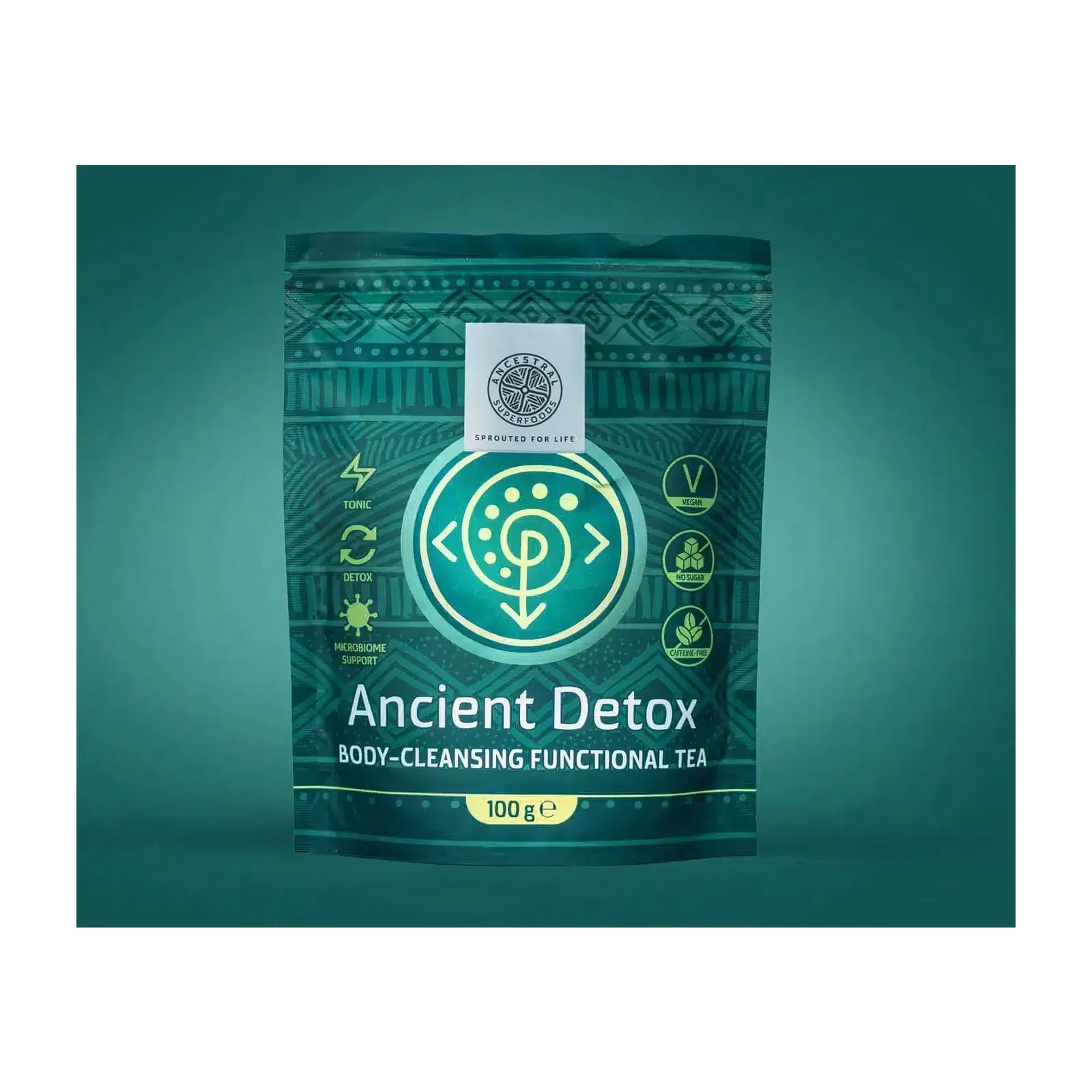 Ancestral Superfoods ANCIENT DETOX функционален чай за пречистване и баланс 100 гр.