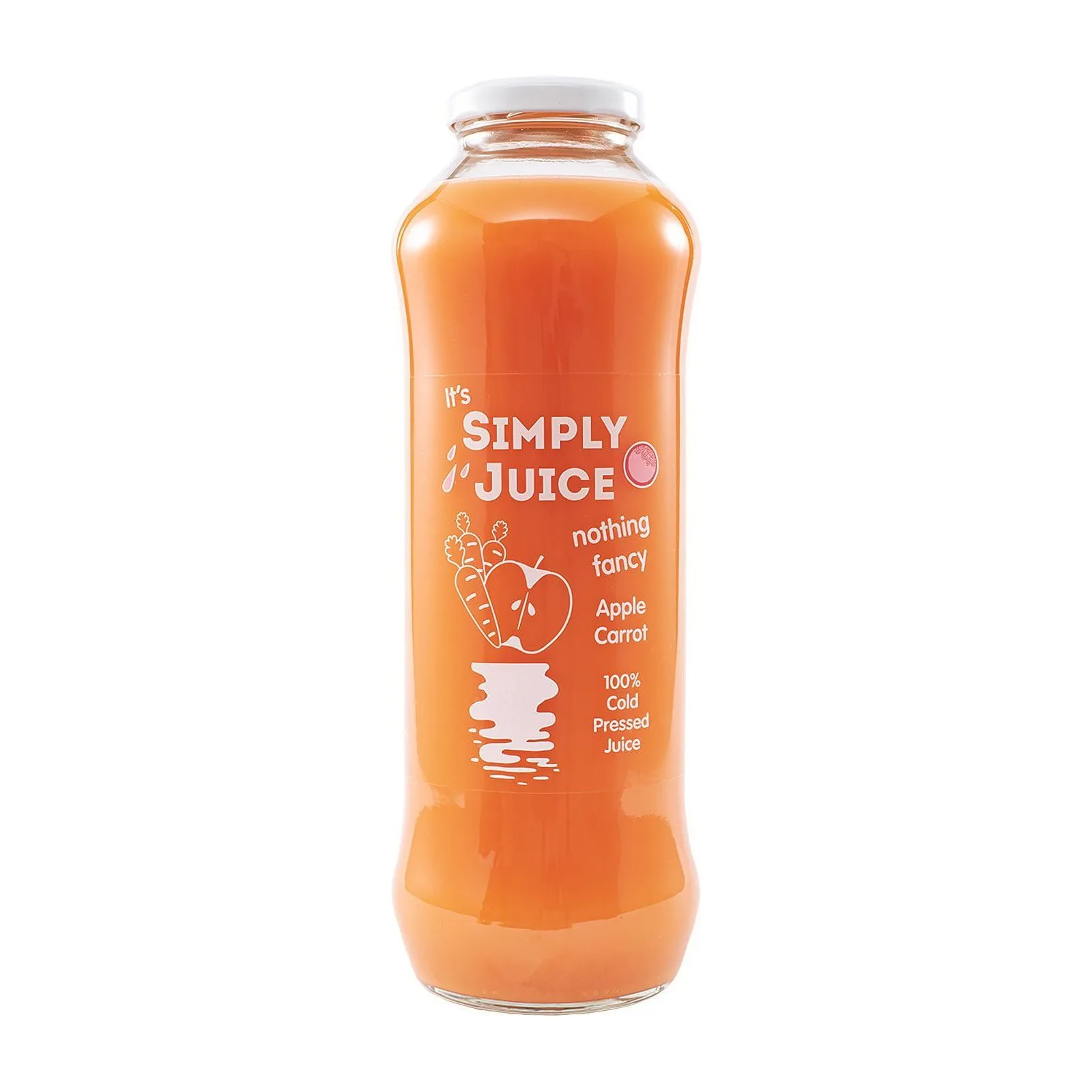 Студено пресован сок ябълка и морков, SIMPLY JUICE, 1 л.